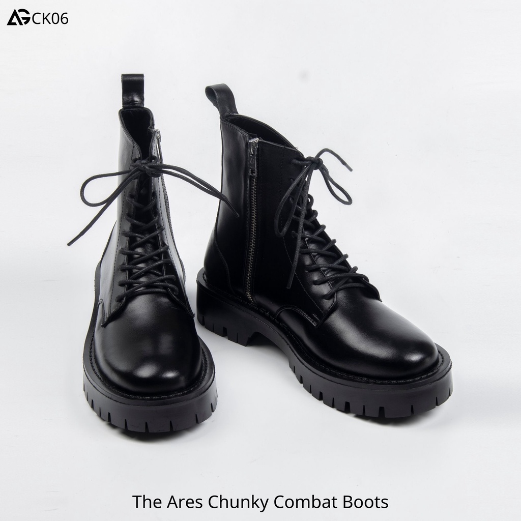 The Ares Chunky Combat boots August CK06 chính hãng bảo hành 12 tháng