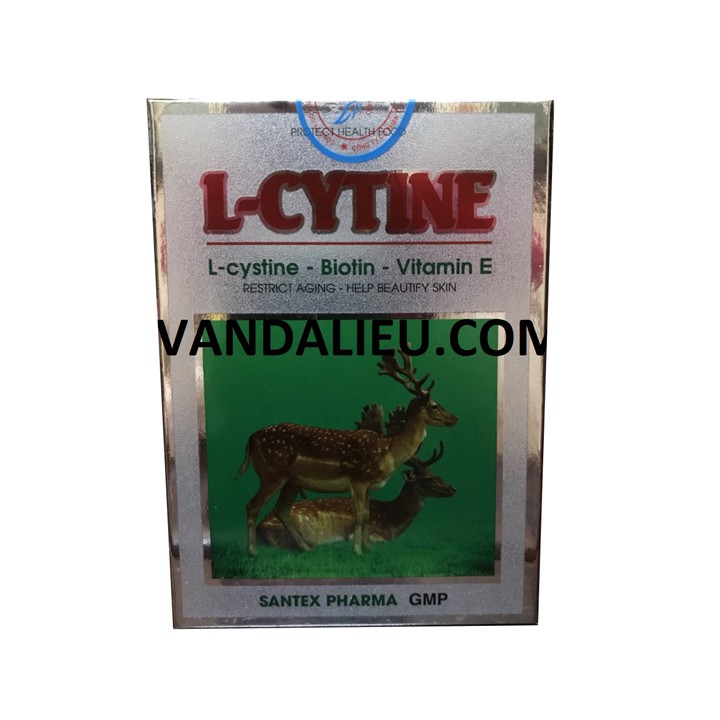 L Cytine chứa L Cystine - Viên Uống Ngừa Gãy Rụng Kích Thích Mọc Tóc - Hộp 60 Viên