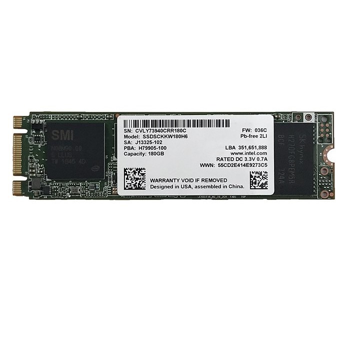 Ổ cứng SSD 180G Intel 540s M.2 2280 Sata III 6Gb/s