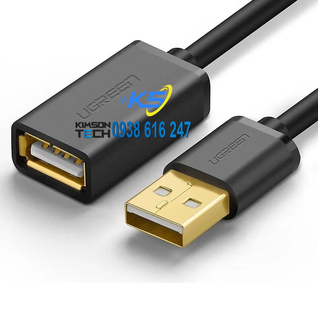 Cáp USB 2.0 nối dài 1M mạ vàng cao cấp chính hãng Ugreen 10314