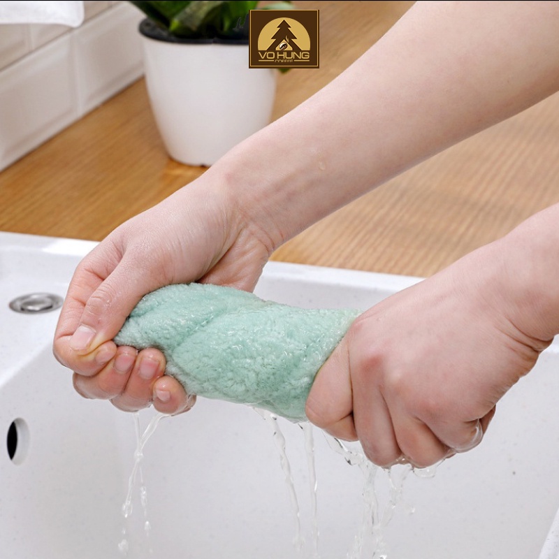Khăn Lau Bếp Đa Năng 2 Mặt Siêu Thấm  Chống Dính Dầu Mỡ Hai Mặt HF025