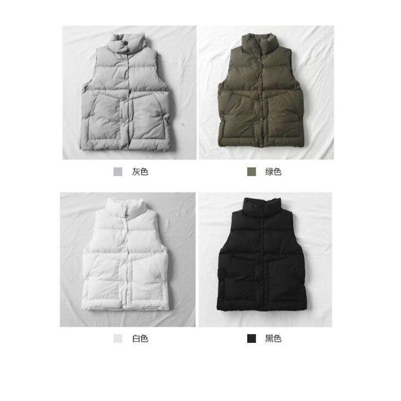 Áo Khoác Phao Sát Nách Đệm Cotton Cổ Đứng Size Lớn S-3xl Thời Trang Hàn Quốc Cho Nữ | BigBuy360 - bigbuy360.vn