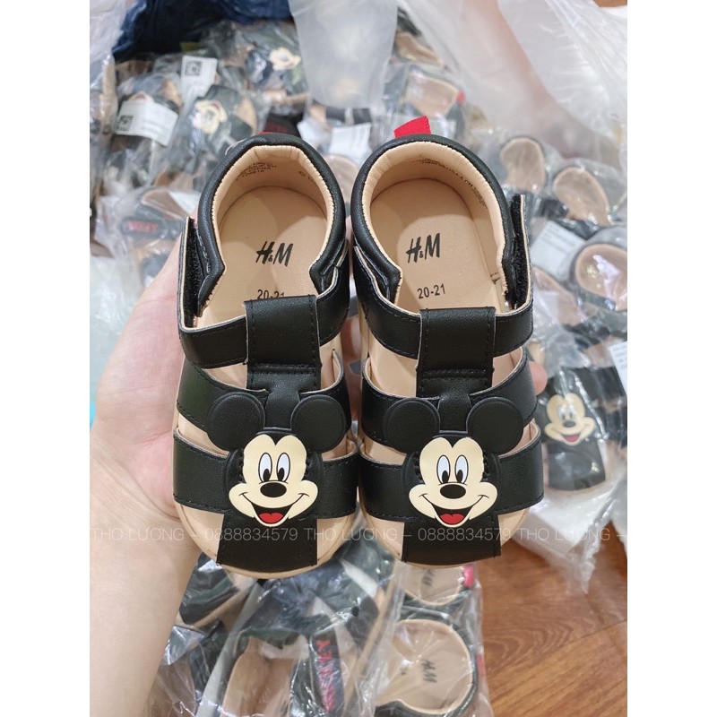 Sandal dép Mickey HM cho bé trai auth sz 20/21 23 24 (Hình thật)