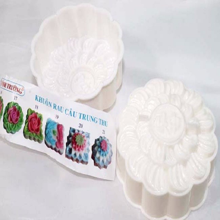 Combo 6 khuôn bánh trung thu , rau câu 3D - BX1593