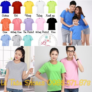 Sale sỈ Áo thun trƠn cỔ trÒn phom suÔng Áo thun nam nỮ giÁ rẺ loại 1