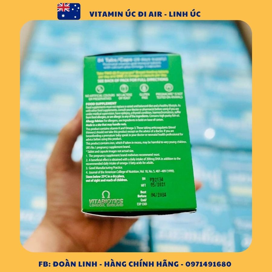 Vitamin tổng hợp Pregnacare Breastfeeding, Anh (84 viên) giúp lợi sữa và tăng cường đề kháng cho mẹ cho con bú sau sinh