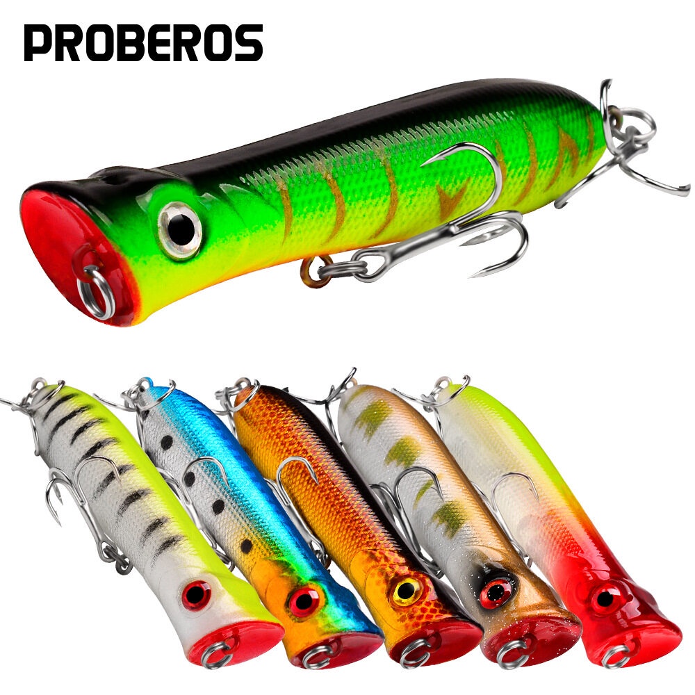 Mồi Giả POPPER Câu Nổi Chuyên Chẽm, Vòn, Vược, Mú dài 8cm nặng 11g S21