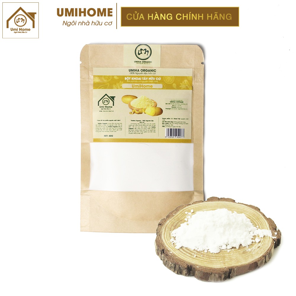 Bột Khoai Tây hữu cơ UMIHOME nguyên chất | Potato flour 100% Organic 40G