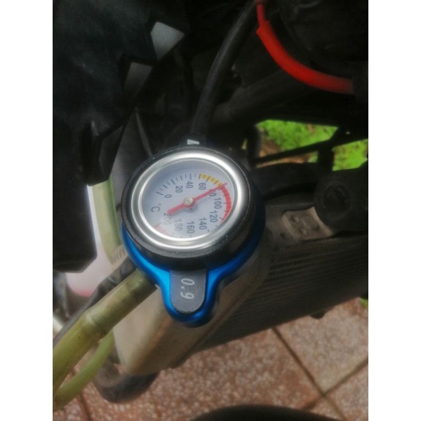 Nắp két nước báo nhiệt độ cho ô tô i10 và xe máy Exciter Winner Sonic Satria Ab Click Vario Sh