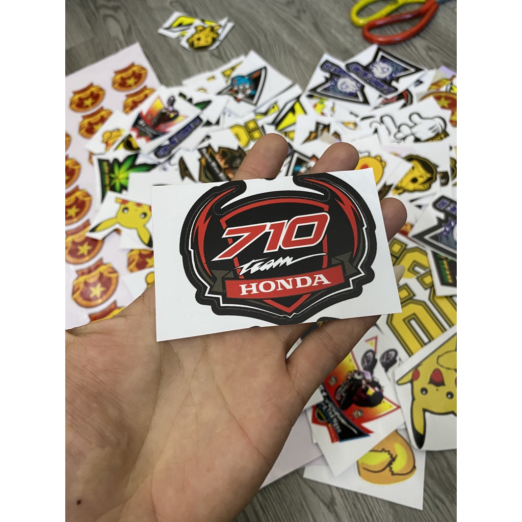 Tem Sticker 710 3Lớp cao cấp chống bong phai màu !