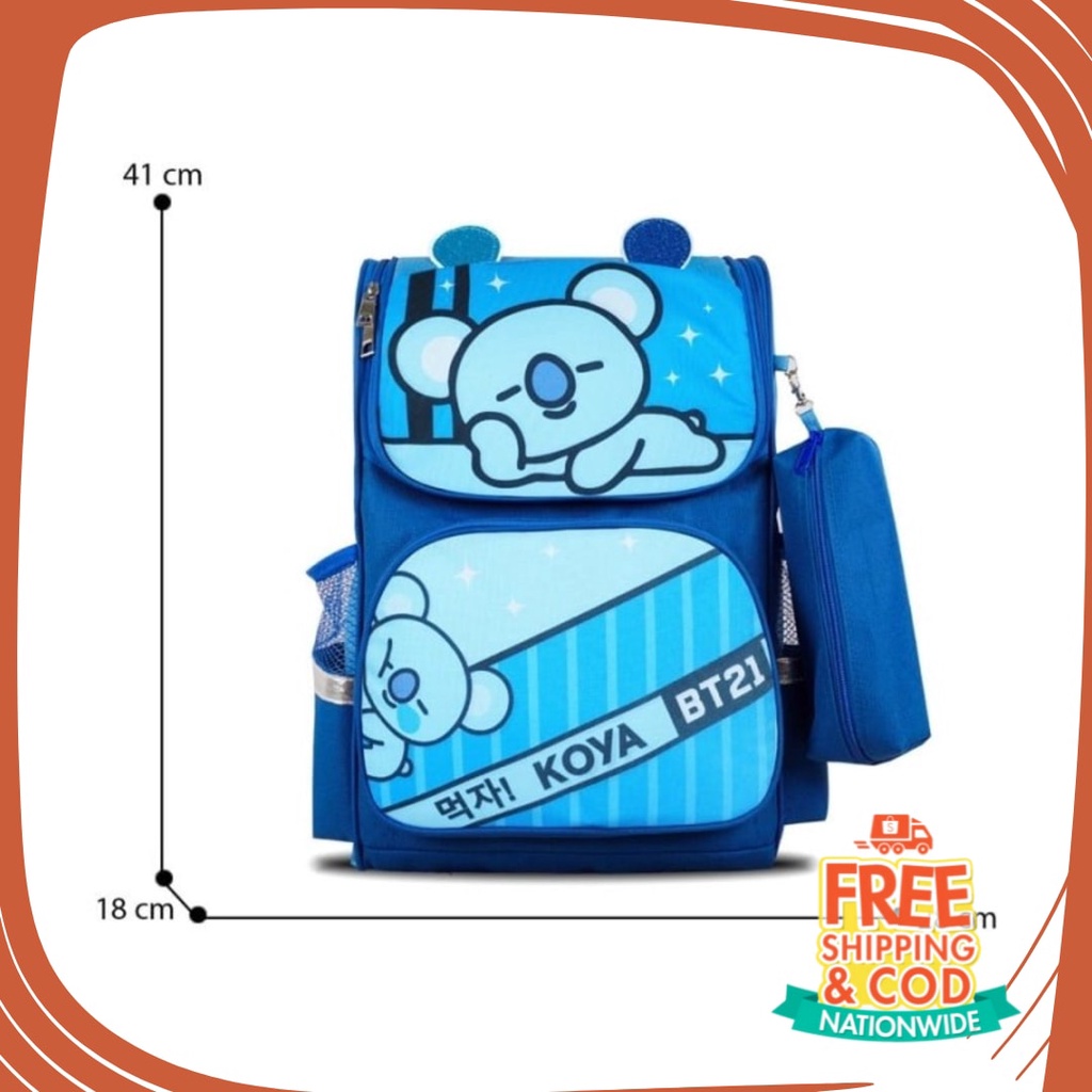 Ba Lô Đi Học Mẫu KOALA Dễ Thương Màu Đỏ / Xanh Lá / Đen / Trắng Mới Nhất Cho Bé Tiểu Học Và Trung Học