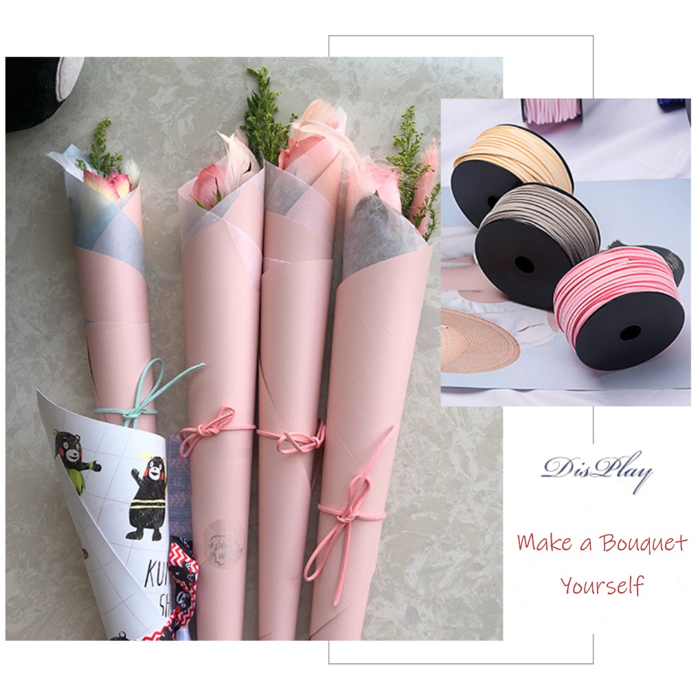 Cuộn Dây Da Lộn Dài 5 Yard Dày 3mm Dùng Làm Đồ Thủ Công