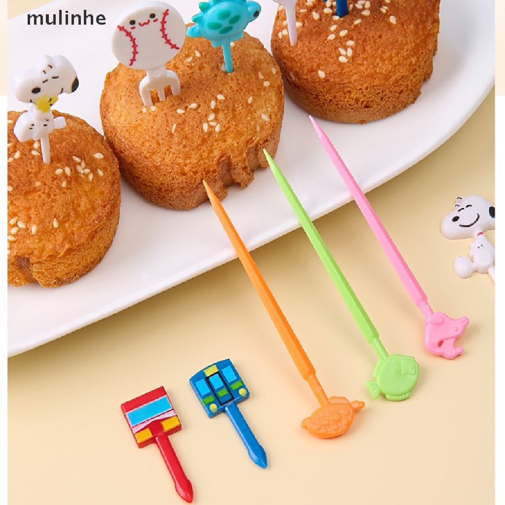 Nĩa Ăn Trái Cây / Tráng Miệng Mini Họa Tiết Hoạt Hình Dễ Thương Cho Bé vn