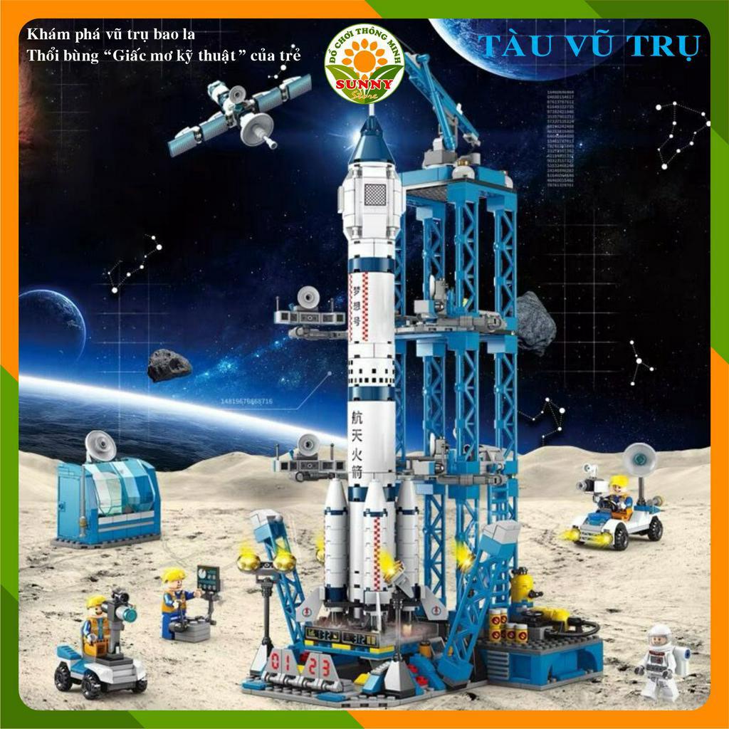 Đồ chơi lắp ghép mô hình 3D cho bé trai - Tàu vũ trụ - Hai biến thể  - Kích thước lớn - 10000+pcs - Sunny