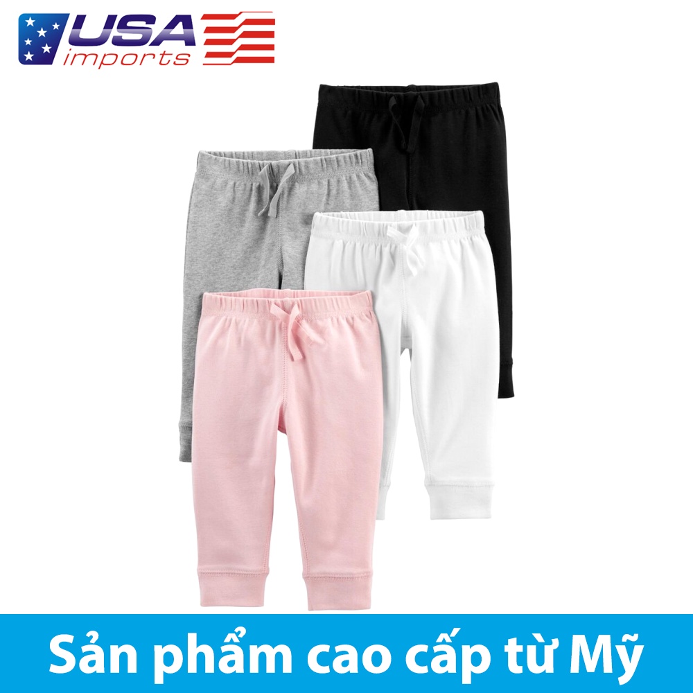 Set 4 quần 4 màu trắng hồng đen Car-tờ Auth Từ Mỹ (1L923310)