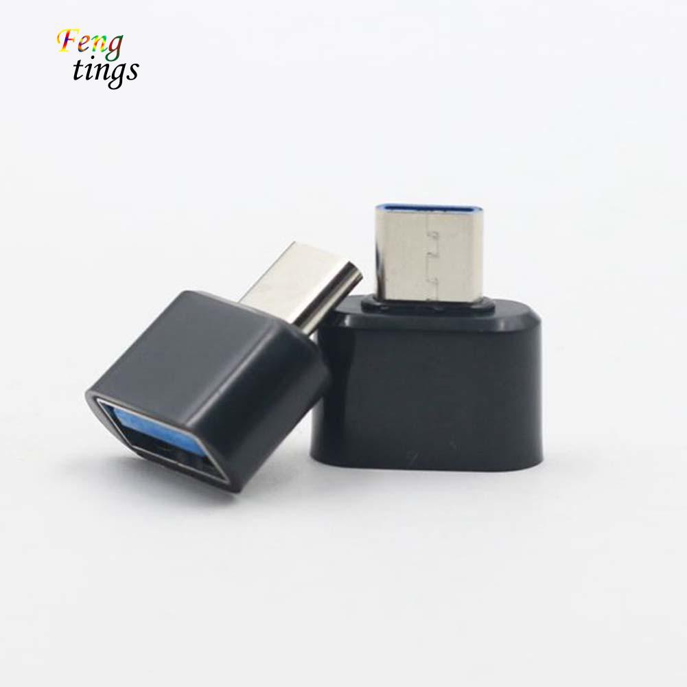 Đầu chuyển đổi USB mini Type-C đực sang USB cái OTG kết nối điện thoại