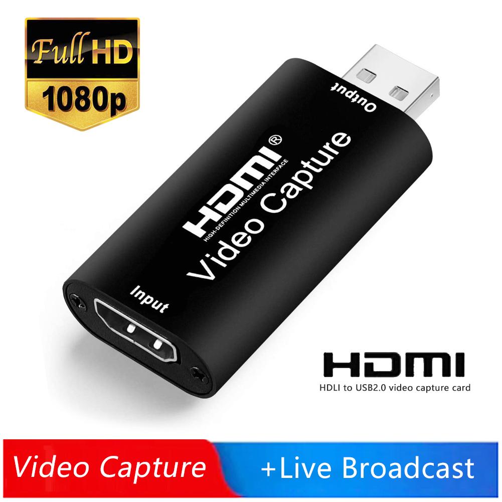 Mini Video Capture Card USB 2.0 HDMI Video Grabber cho PS4 Game DVD Máy quay phim HD Camera ghi lại Live Streaming
