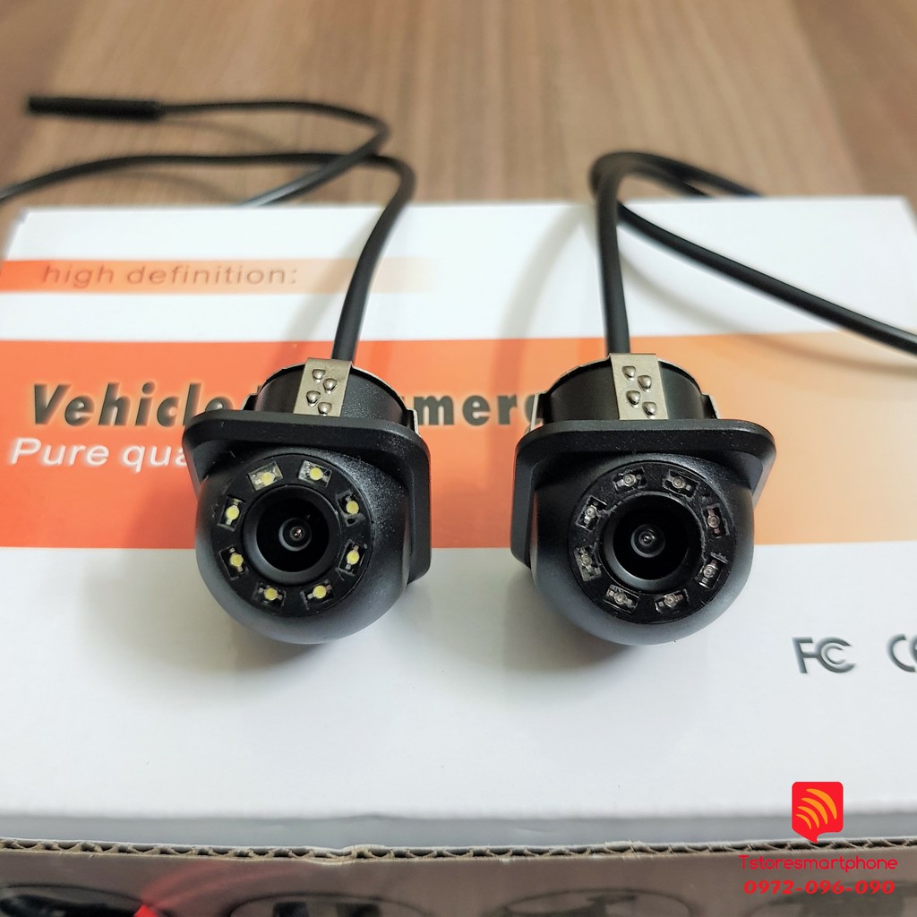 Camera lùi 8 LED, Hồng ngoại chống nước chất lượng cao cho ô tô