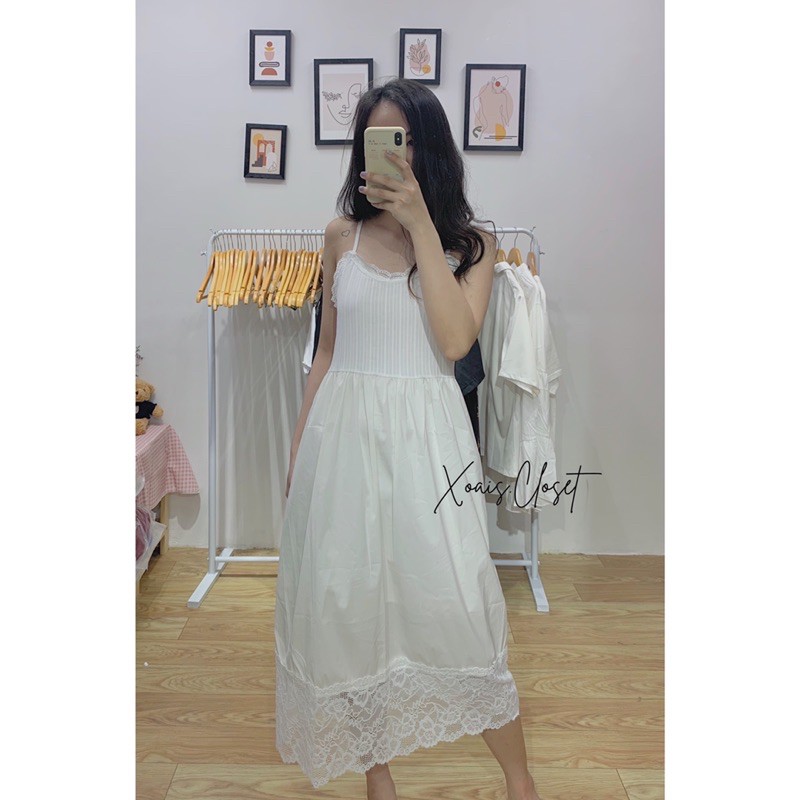Váy 2 dây mãi ren trắng 🌊 | BigBuy360 - bigbuy360.vn
