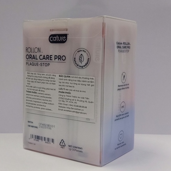 Bột Vệ Sinh Răng Miệng Cature Oral Care Pro Cho Chó Mèo Thơm Miệng Loại Bỏ Mảng Bám