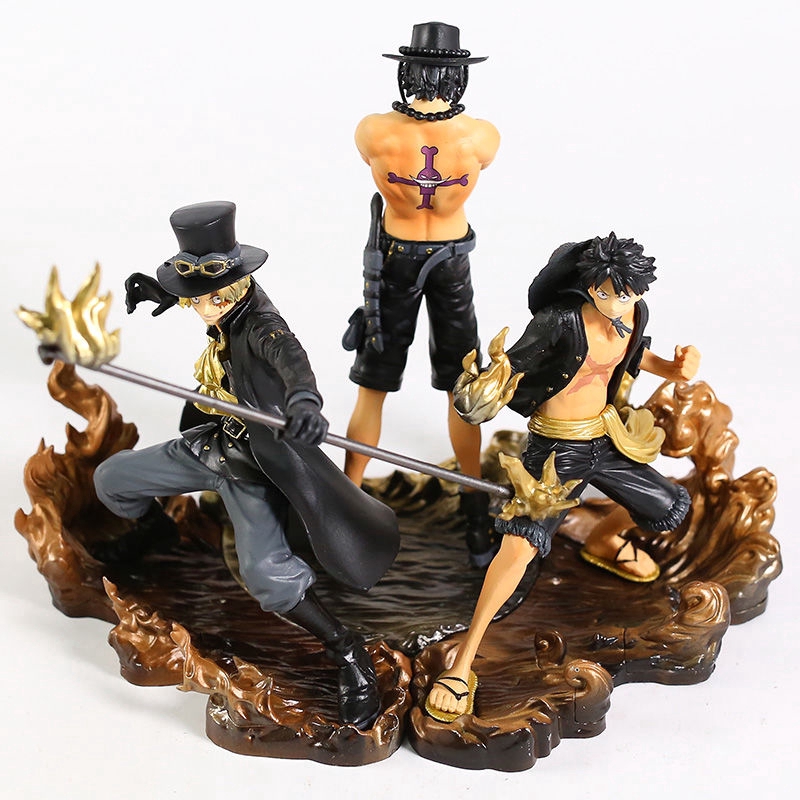 Set 3 Mô Hình Nhân Vật Luffy Ace Sabo Trong Phim Hoạt Hình One Piece