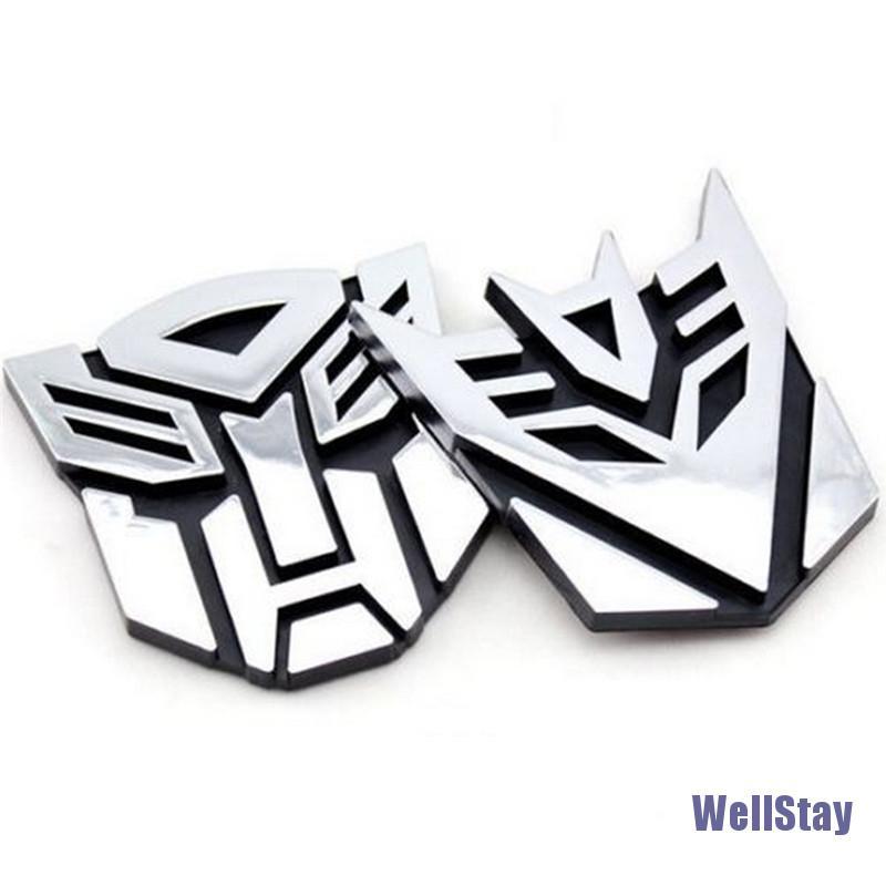 Decal Dán Trang Trí Logo Transformers 3d