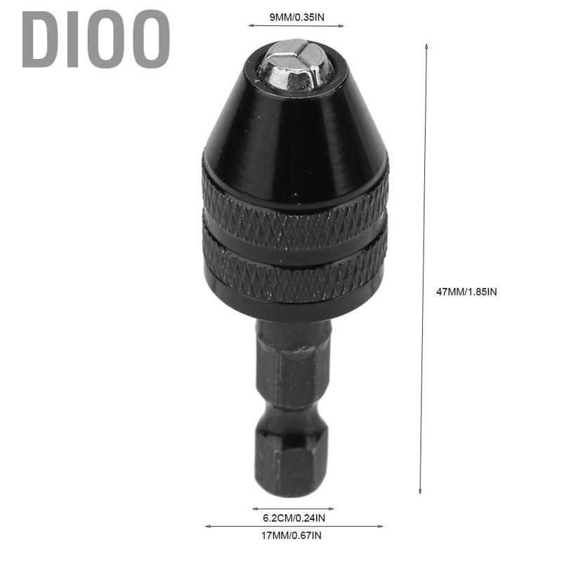 Đầu Kẹp Mũi Khoan Dio 1 / 4 "0.3-3.6Mm