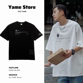 Áo thun Nam nữ Unisex Sadboiz Sadtagram tay lỡ form rộng thêu mặt mếu Yame