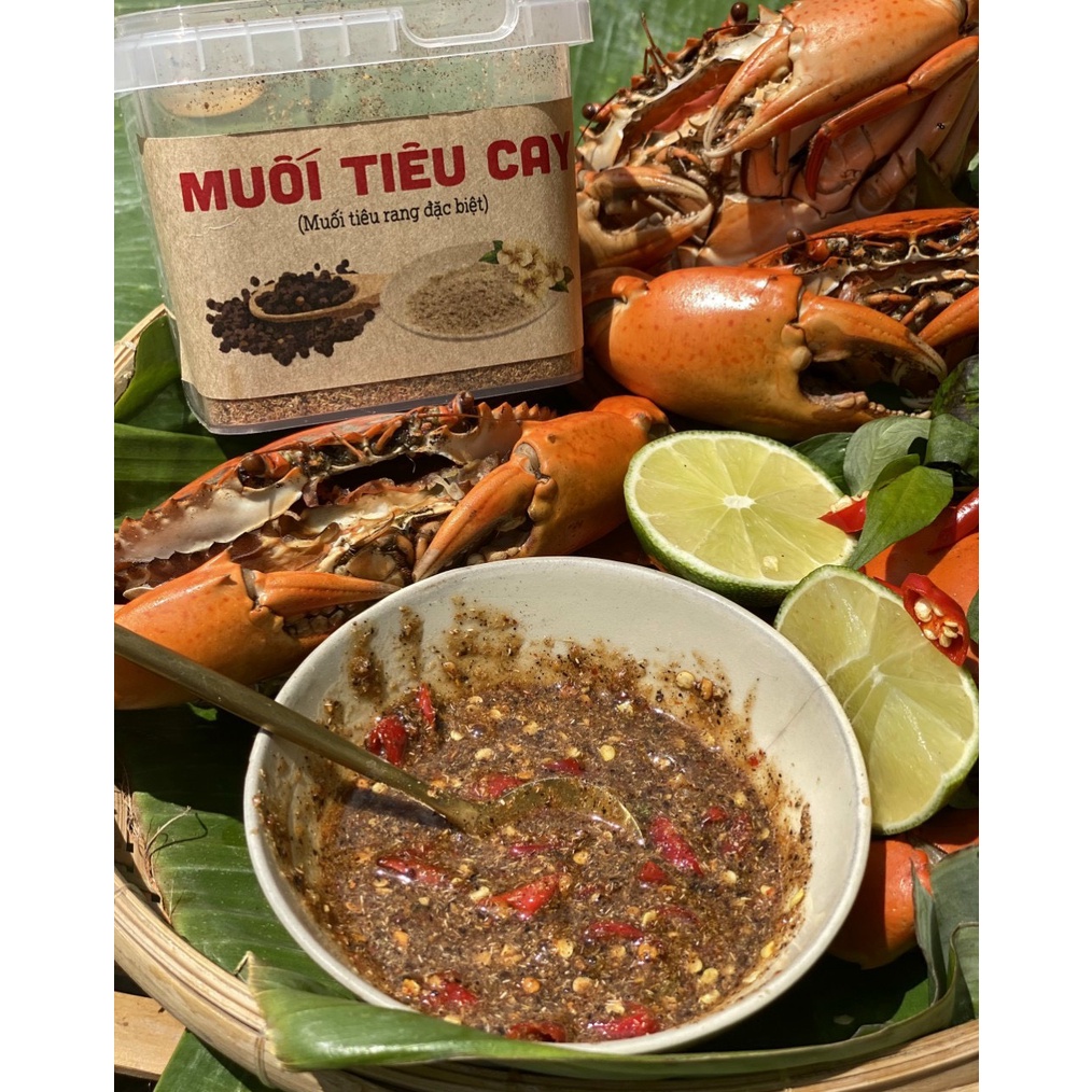 Muối tiêu cay ⚡ HÀNG LOẠI 1 ⚡ Muối tiêu cay đặc sản chuẩn Bình Phước siêu thơm ngon, vị cay nhẹ chấm hải sản, đồ nướng