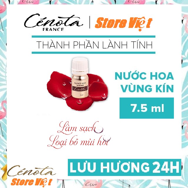 Nước hoa vùng kín Cenota Secret Sexy 5ml, Nước hoa vùng kín làm mê mệt các chàng | Thế Giới Skin Care