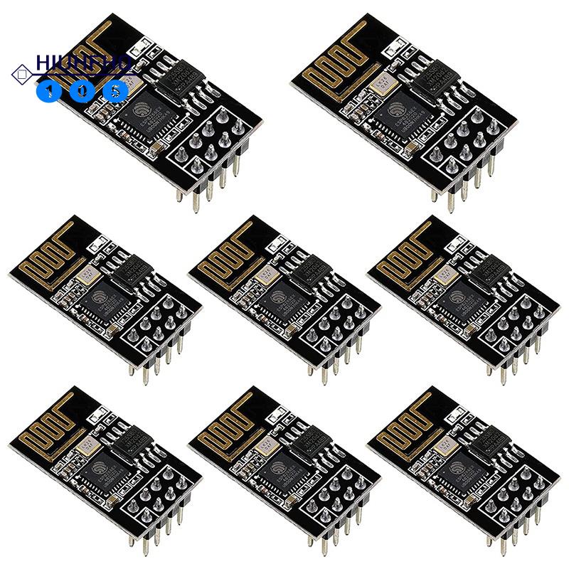 Set 8 bộ thu phát wifi không dây ESP8266 ESP-01S với 8 MB SPI Flash tương thích Arduino IDE