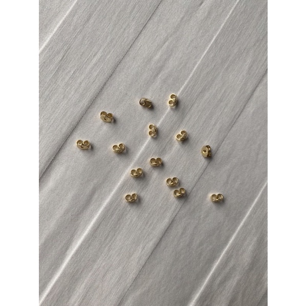 Chốt khuyên tai bạc s925 màu vàng cực sáng