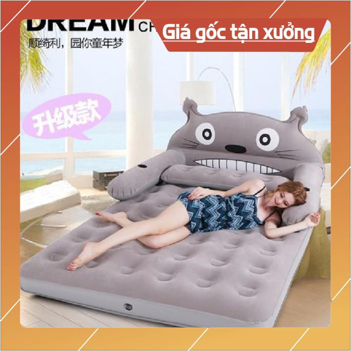 Giường Hơi Hình Thú Totoro Cao Cấp Có Bơm Điện Kèm Theo