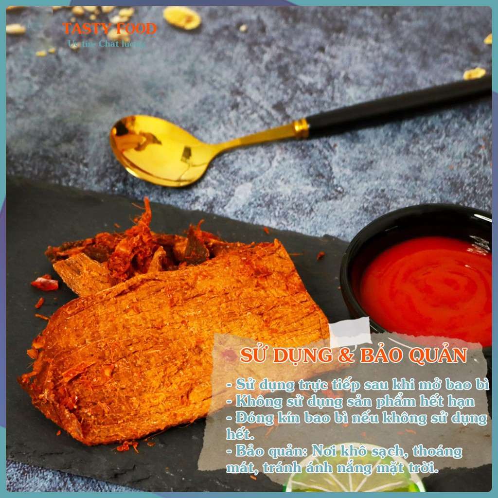 Bò khô miếng Fansipan gói 100g,thịt khô bò miếng loại 1 đồ ăn vặt Tasty Food