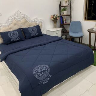 Bộ chăn hè ga gối cotton đũi. Kèm ruột gối