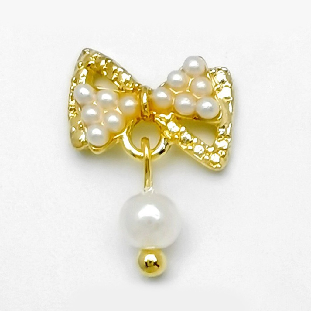 Bộ 10 Phụ Kiện Trang Trí Móng Tay 3D Bằng Hợp Kim Chống Rỉ Sét Màu Sắc Tươi Sáng DIY