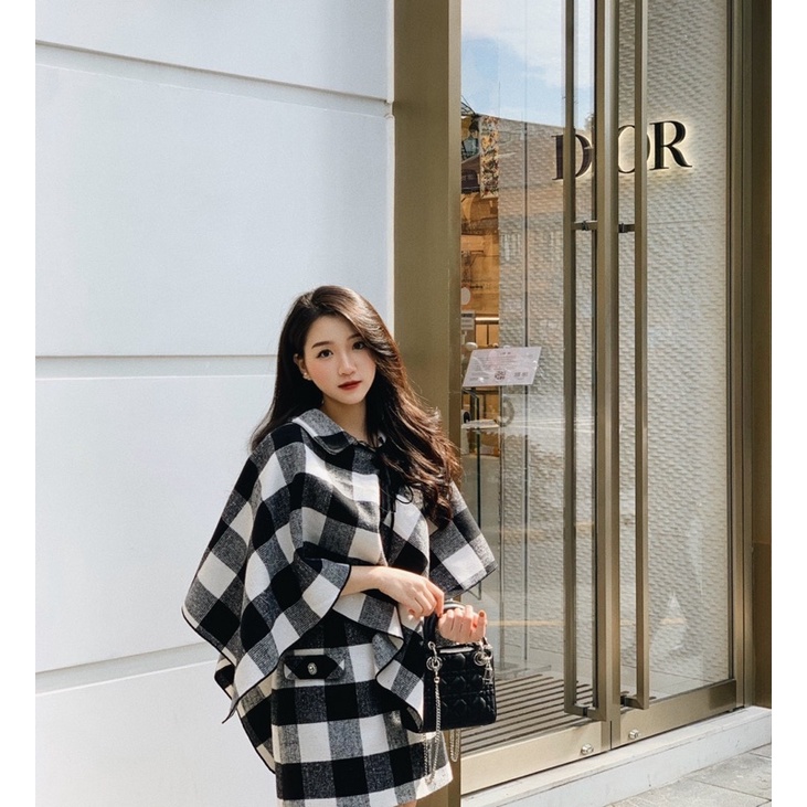 HAAN GALLERY áo choàng Cape chất liệu cashmere sang trọng giữ nhiệt | BigBuy360 - bigbuy360.vn