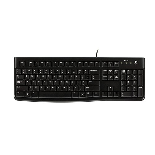 Bộ Bàn Phím Và Chuột Có Dây Logitech K120 + B100 - Hàng Chính Hãng BH 3 Năm