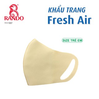 Khẩu Trang Fresh Air Kid Rando Chính Hãng, Khẩu Trang Vải 2 Lớp Kháng khuẩn Dành Cho Bé Hàng Việt Nam Chất Lượng Cao