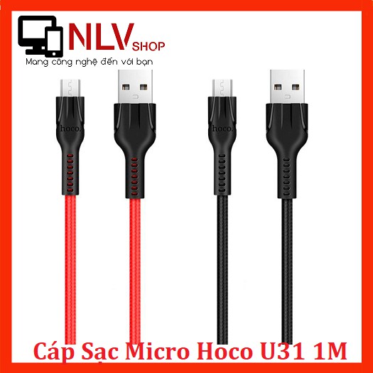 Cáp Sạc Hoco U31 Micro Cho Điện Thoại Android 1M - BH 3 Tháng (1 Đổi 1)