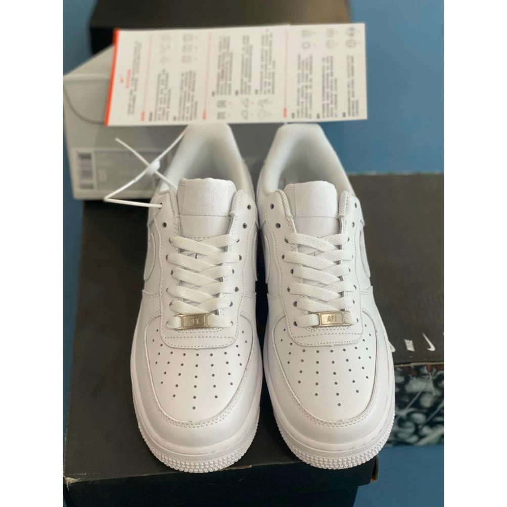 Giày_nike air force 1 màu trắng nam nữ, Giày sneaker nike_af1 trắng bản đẹp đế không vàng full box bill 💝