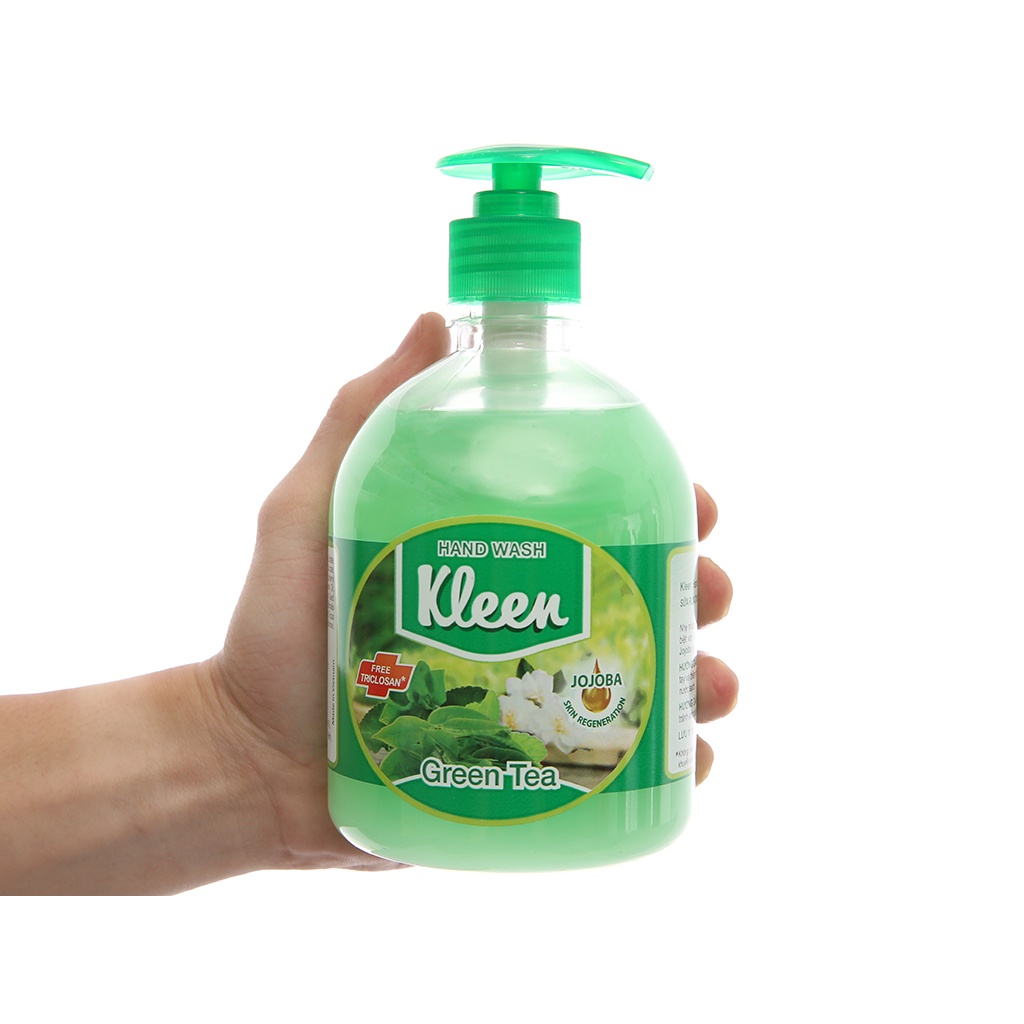 Sữa Rửa Tay Diệt Khuẩn Kleen 500ml có hoặc không tặng kèm Xà bông thơm Fresh 90g
