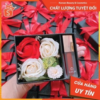 HỘP QUÀ ĐỰNG SON CAO CẤP MIX HOA LỤA-SON NGẮN