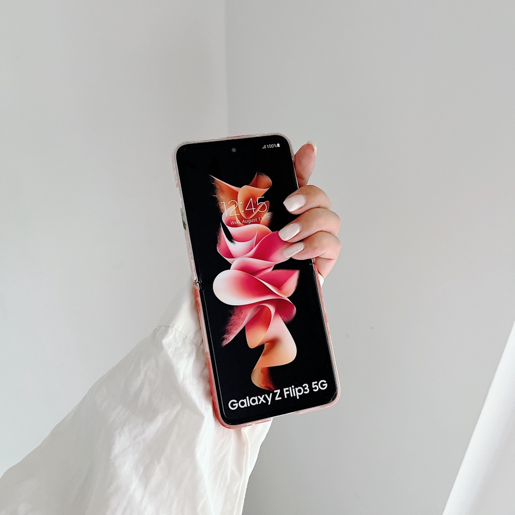 Ốp Điện Thoại Hình Hoa Nhiều Màu Sắc Chống Sốc Cho Samsung Z Flip 3 zflip3