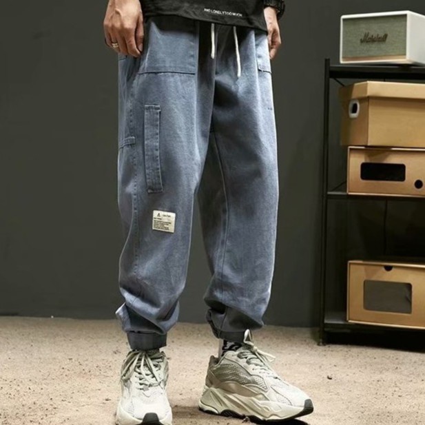 Quần Dài Dáng Rộng Phong Cách Hip Hop Thời Trang Cho Nam Size M-5Xl quần ống rộng nam quần thể thao nam dài quần âu nam hàn quốc Bigsize quần nam
