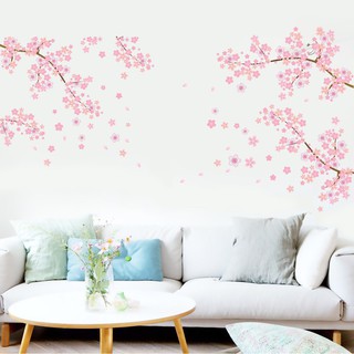 Decal dán tường hình hoa mận dễ thương