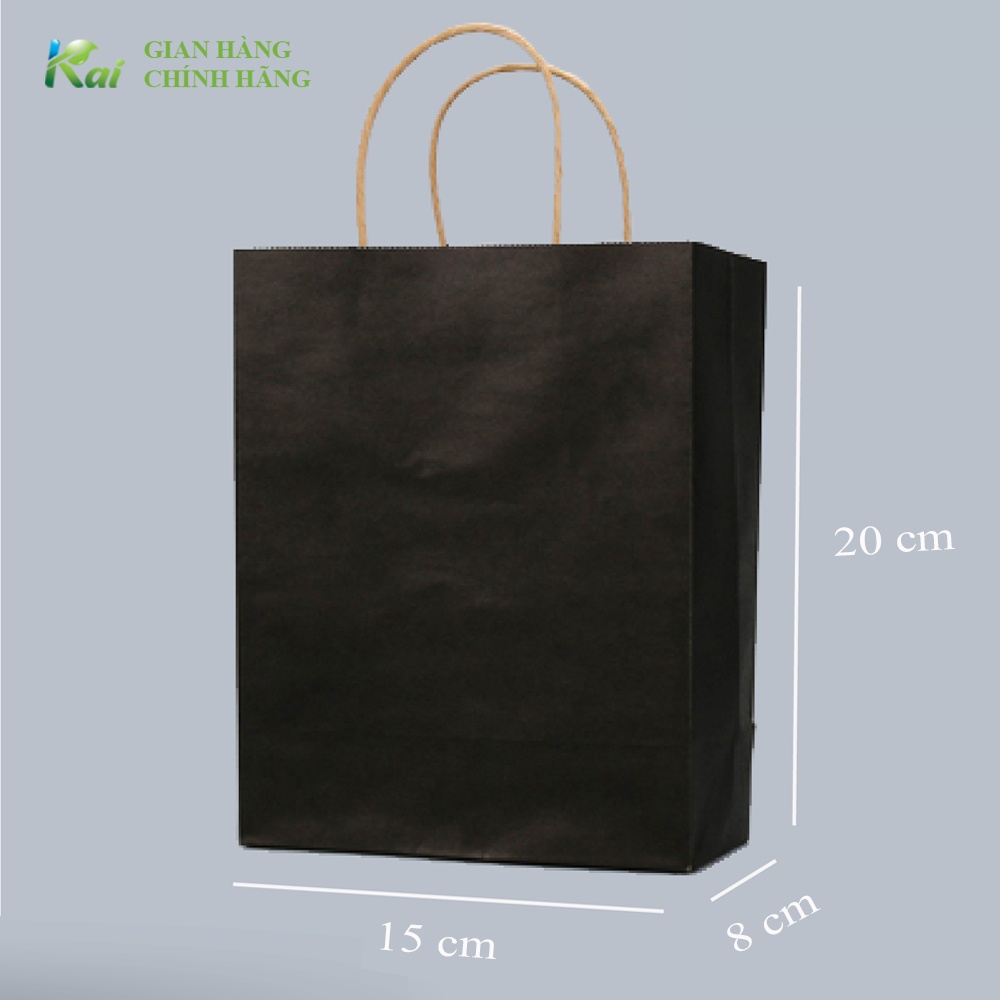 Set 25 TÚI GIẤY CÓ QUAI XÁCH, kích thước 15x20x8 cm, đa dạng MÀU SẮC, phù hợp với nhiều nhu cầu, có GIÁ SỈ