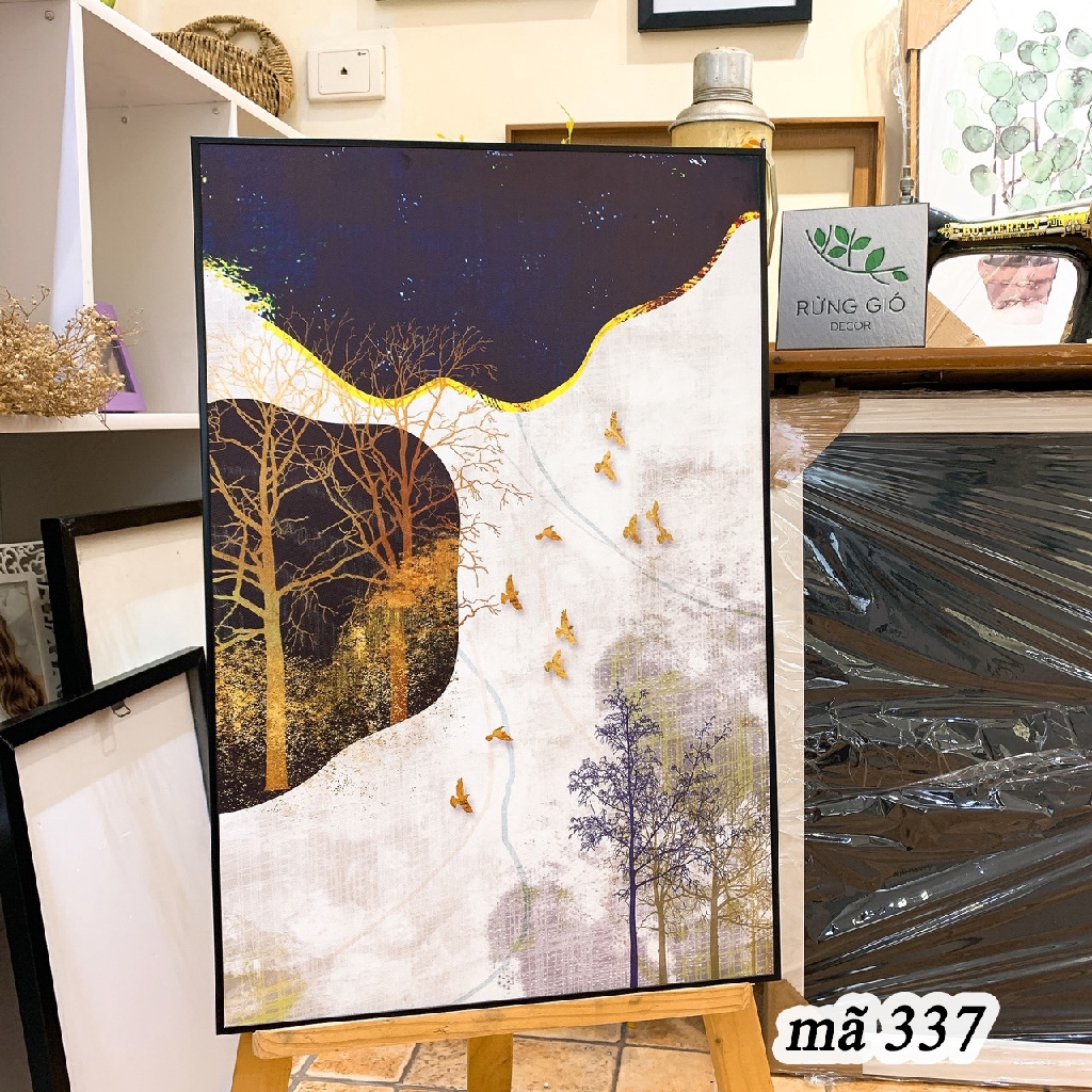 Khung tranh canvas cỡ 40x60 nghệ thuật ( tranh kèm khung y hình ), Giá bán 1 tranh