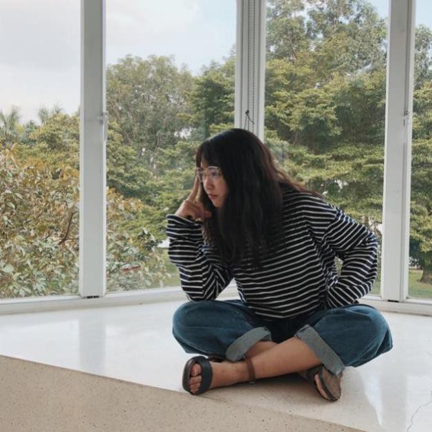Quần Jean Nữ Lưng Cao Ống Rộng Hàn Quốc Quần Bò Xanh Dài Nữ Suông Lưng Eo Cao  Cạp Cao Bigsize Ulzzang