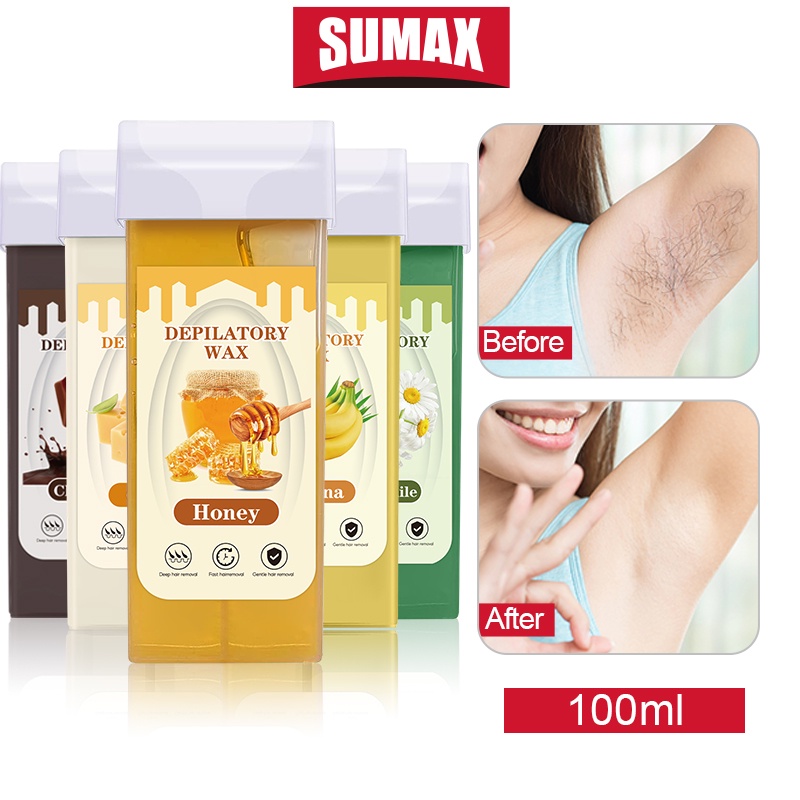 Sáp tẩy lông SUMAX sáp ong thích hợp cho tẩy lông toàn thân dễ dàng 100g